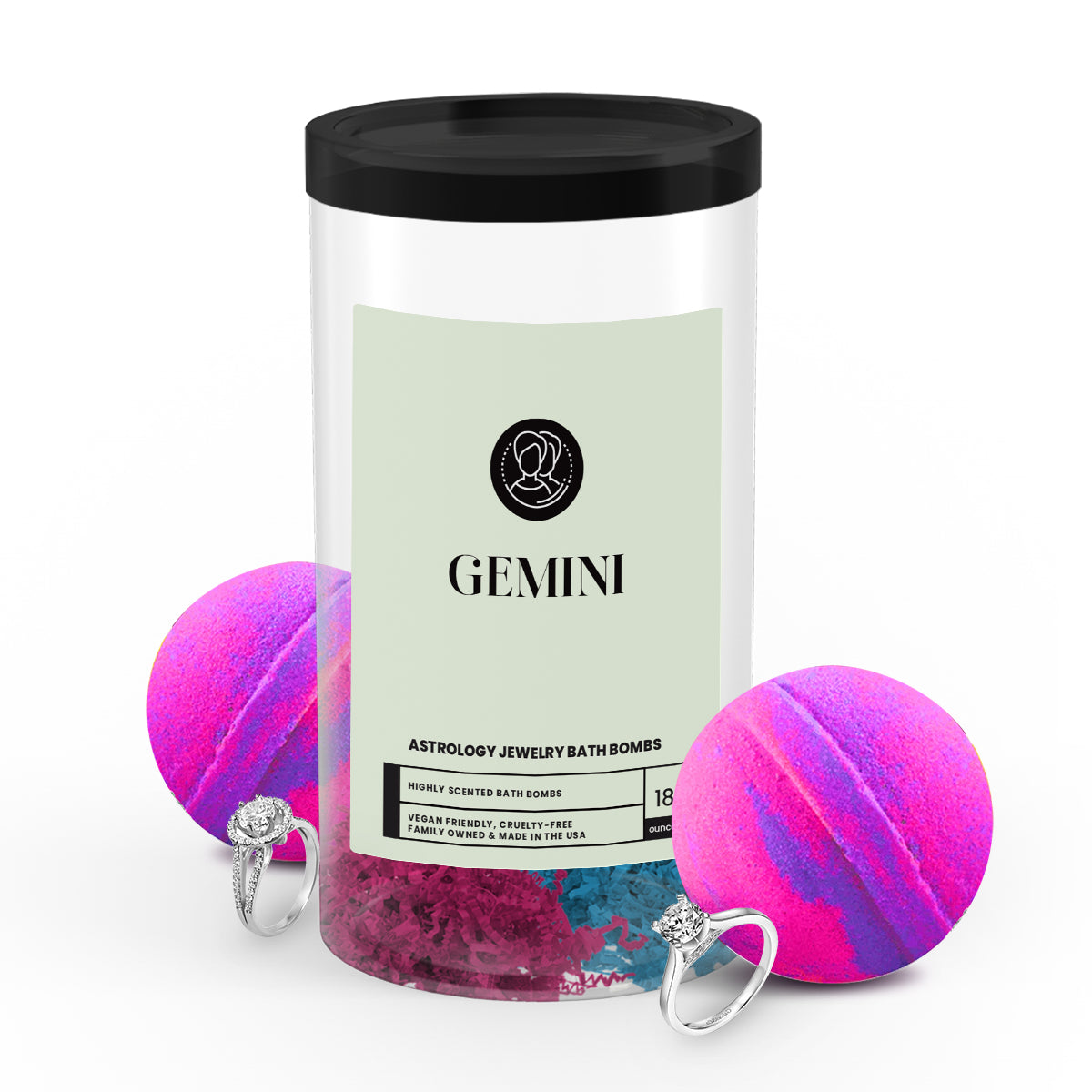Gemini Astrology Jewelry Bath Bombs