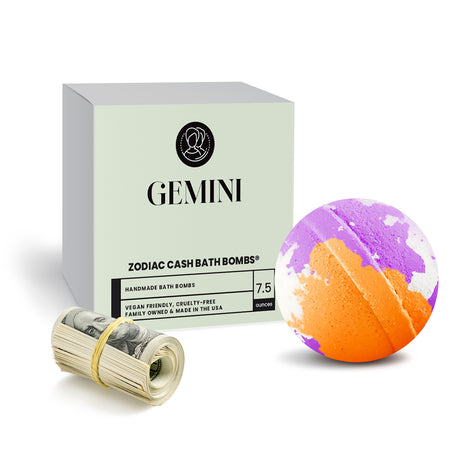 Gemini Zodiac Cash Bath Bomb