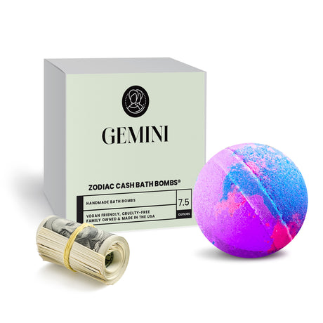 Gemini Zodiac Cash Bath Bomb