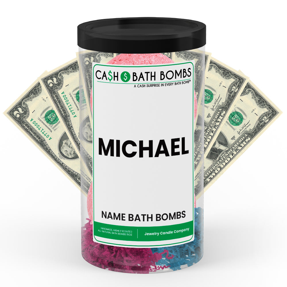 MICHAEL  Name Cash Bath Bomb Tube