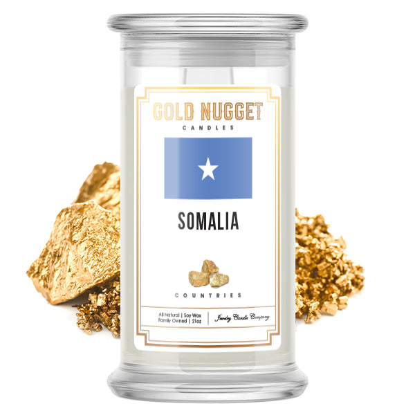 Somalia Countries Gold Nugget Candles