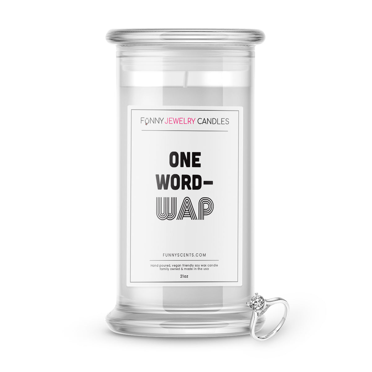 One word- wap Jewelry Funny Candles