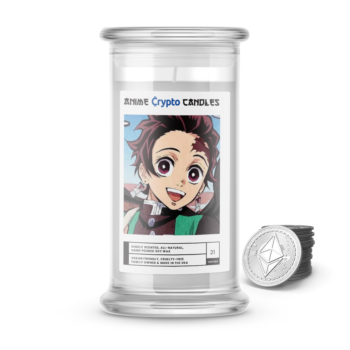Kamado, Tanjirou (竈門 炭治郎) - Crypto Anime Candles