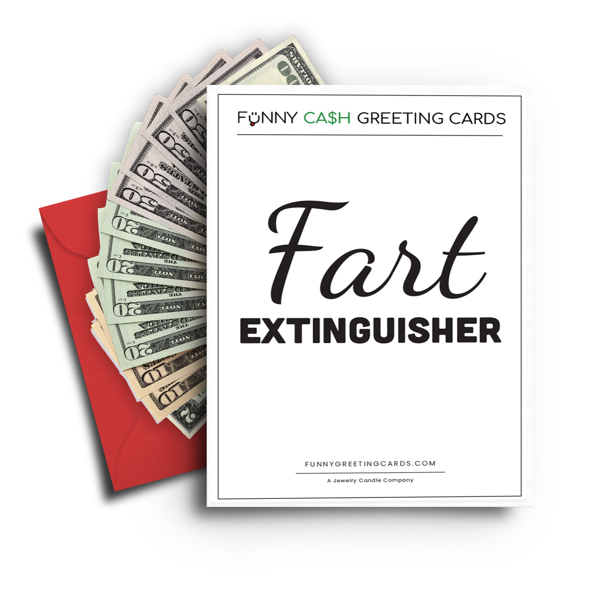 Fart Extinguisher Funny Cash Greeting Cards