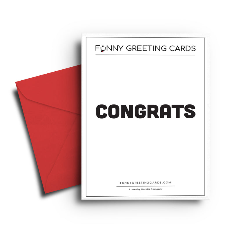 Congrats Funny Greeting Cards
