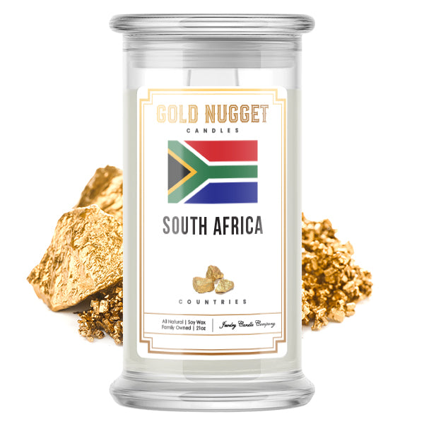 South Africa Countries Gold Nugget Candles