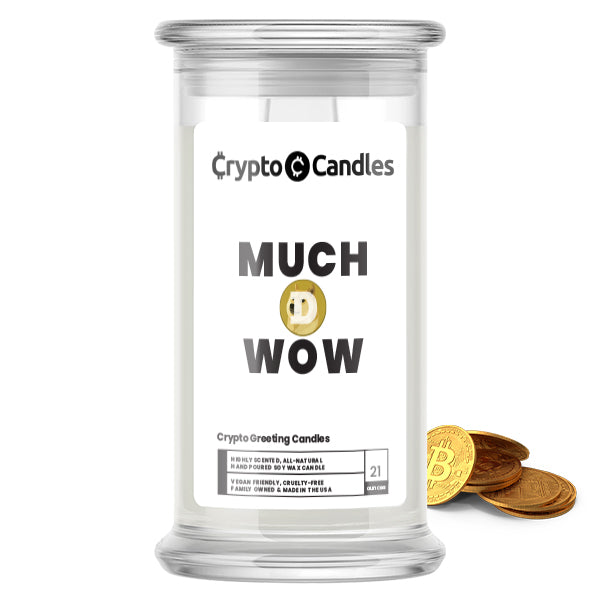 Much D Wow Crypto Greeting Candles