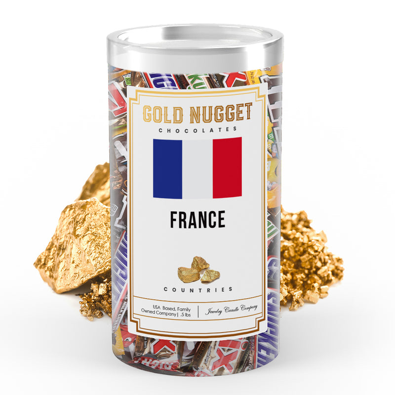 France Countries Gold Nugget Chocolates