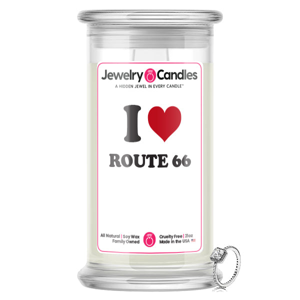 I Love ROUTE 66 Landmark Jewelry Candles