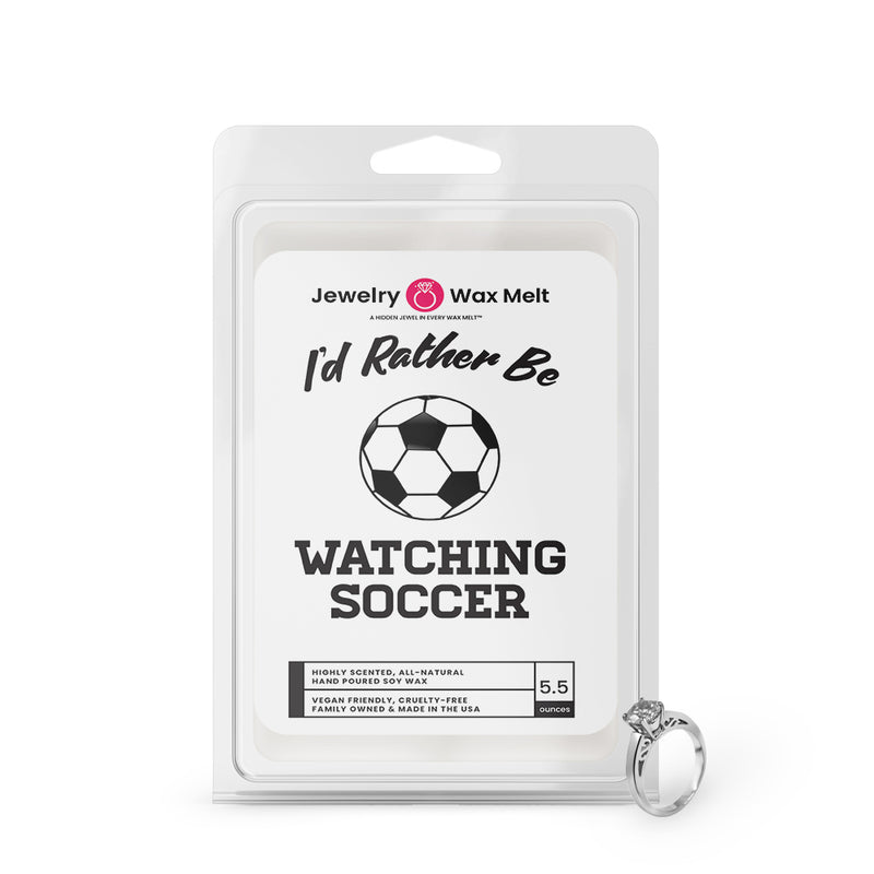 I'd rather be watching Soccer Jewelry Wax Melts