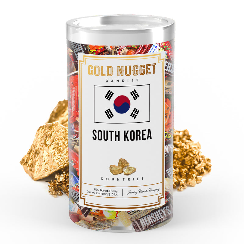 South Korea Countries Gold Nugget Candy