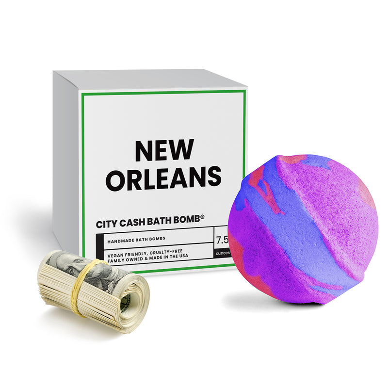 New Orleans City Cash Bath Bomb