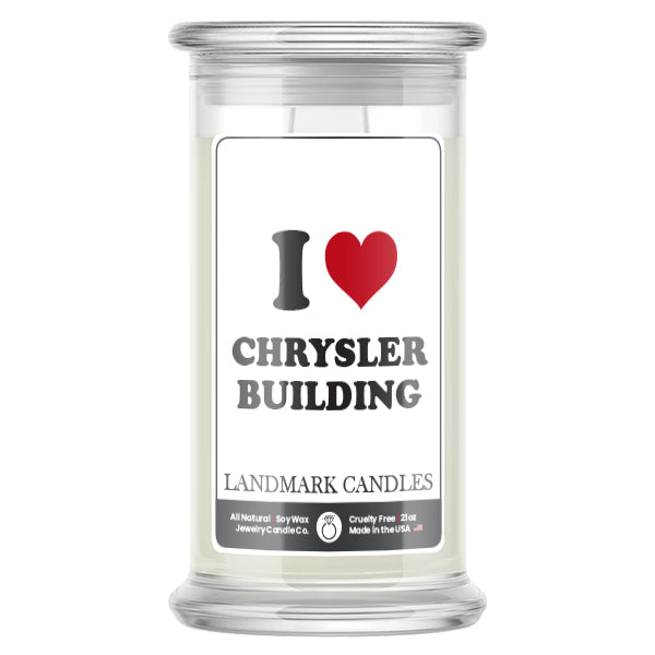 I Love CHRYSLER BUILDING Landmark Candles