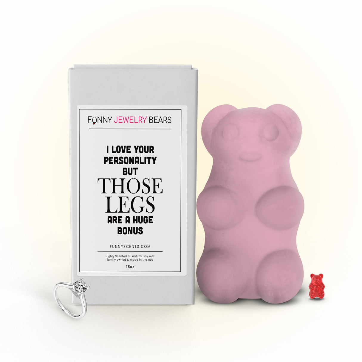 I Love Your Personality But Those Lags  are  A huge Bonus Funny Jewelry Bear Wax Melts