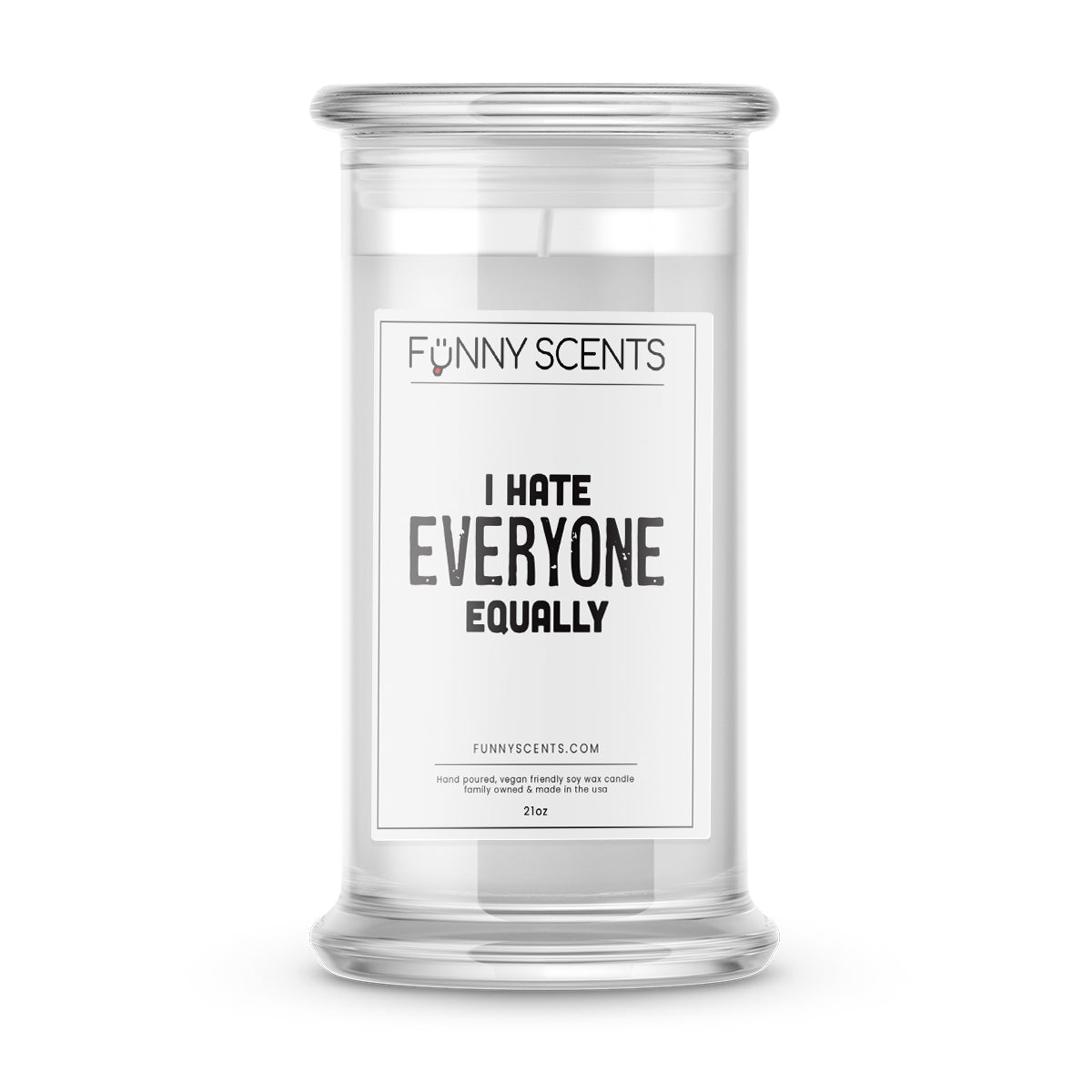 I hate Everyone Equally Funny Candles