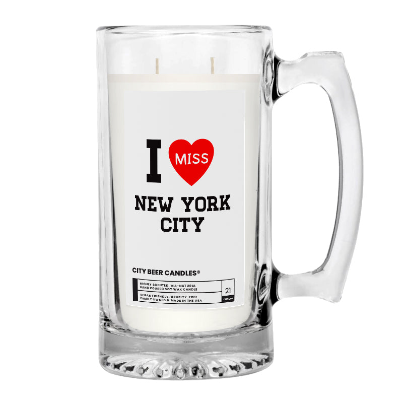I miss New York City Beer Candles