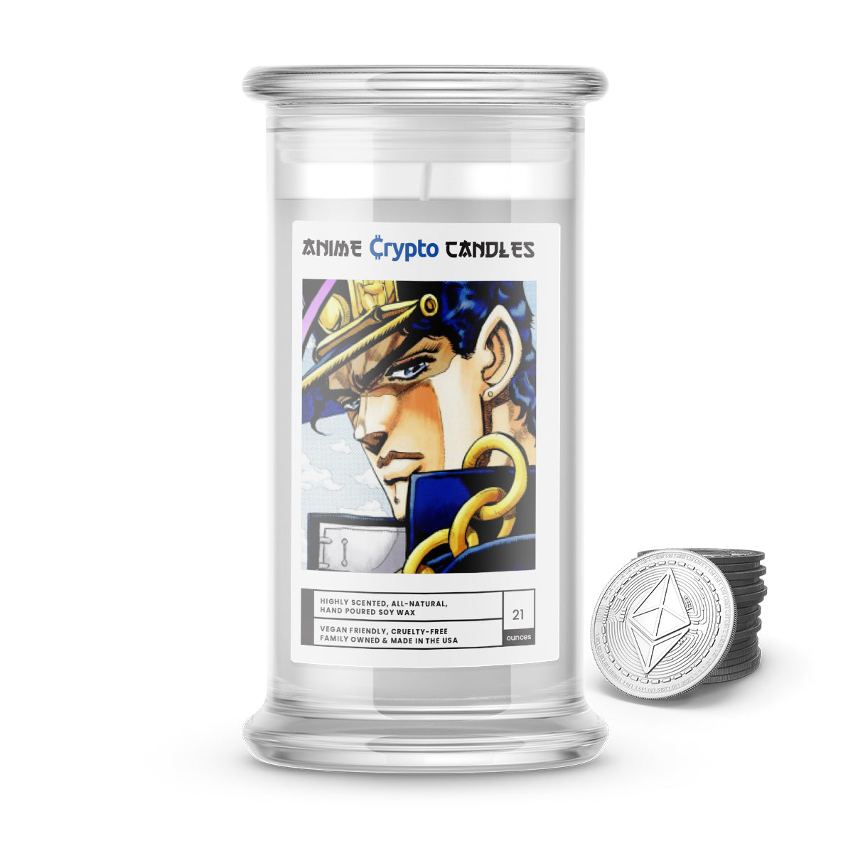 Kuujou, Joutarou (空条 承太郎) - Crypto Anime Candles