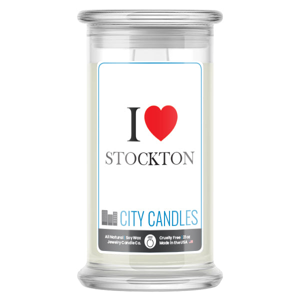 I Love STOCKTON Candle