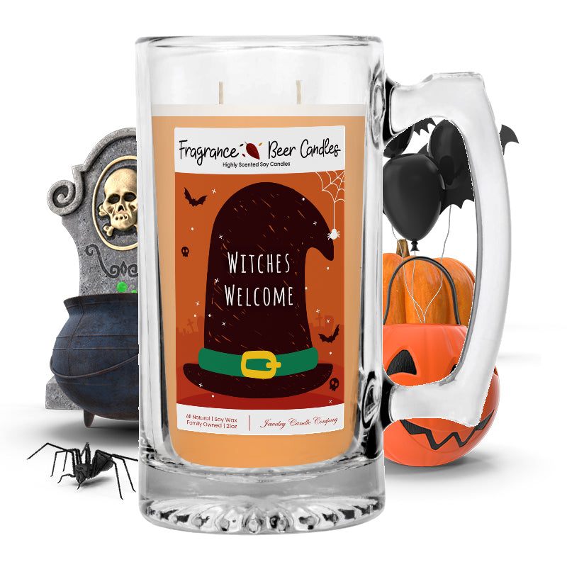 Witches Welcome Fragrance Beer Candle