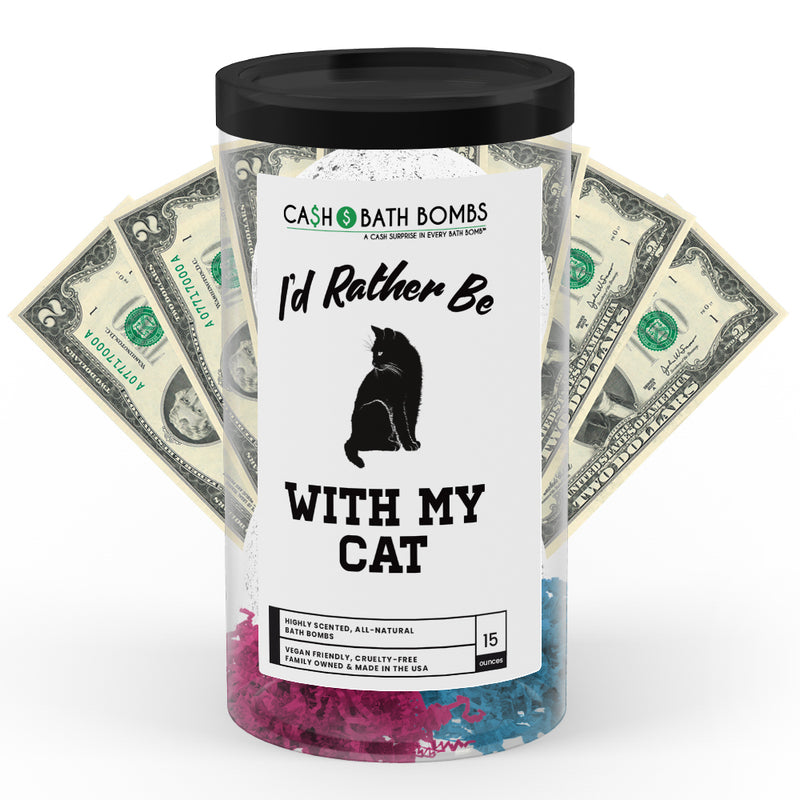 I'd rather be With My Cat Cash Bath Bombs