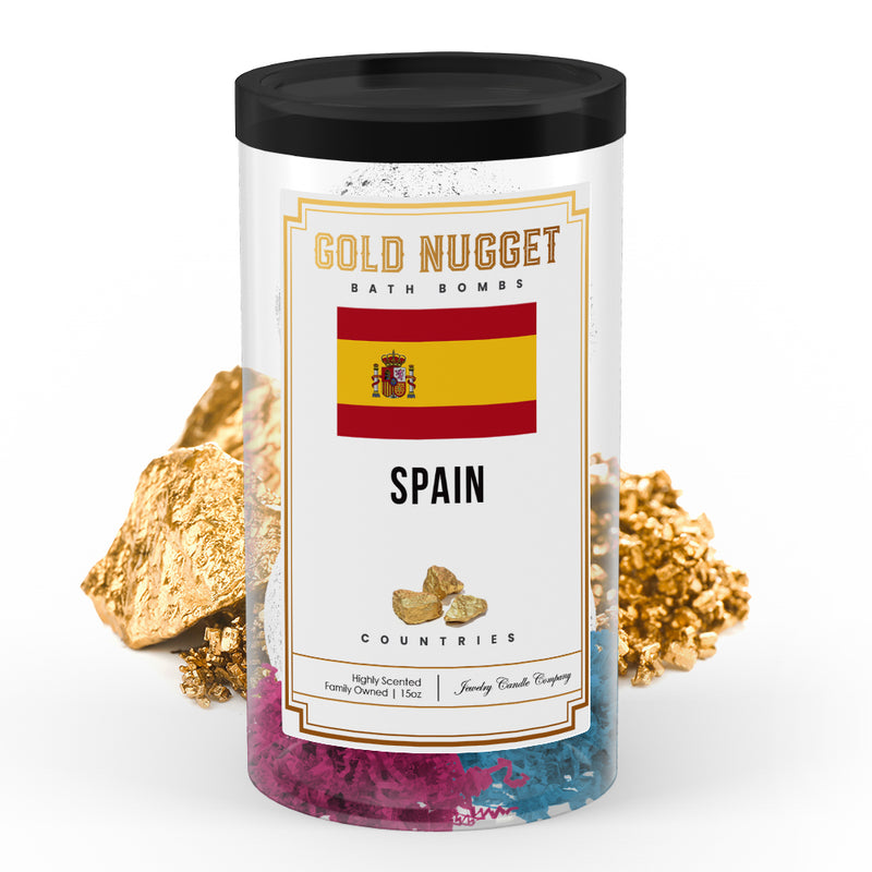 Spain Countries Gold Nugget Bath Bombs