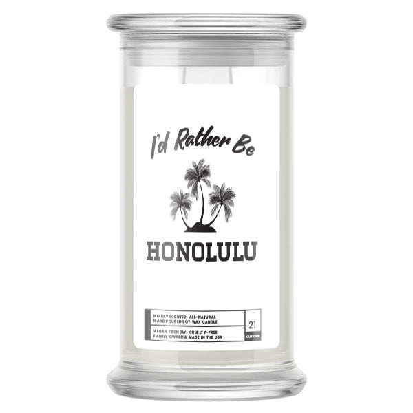 I'd rather be Honolulu Candles