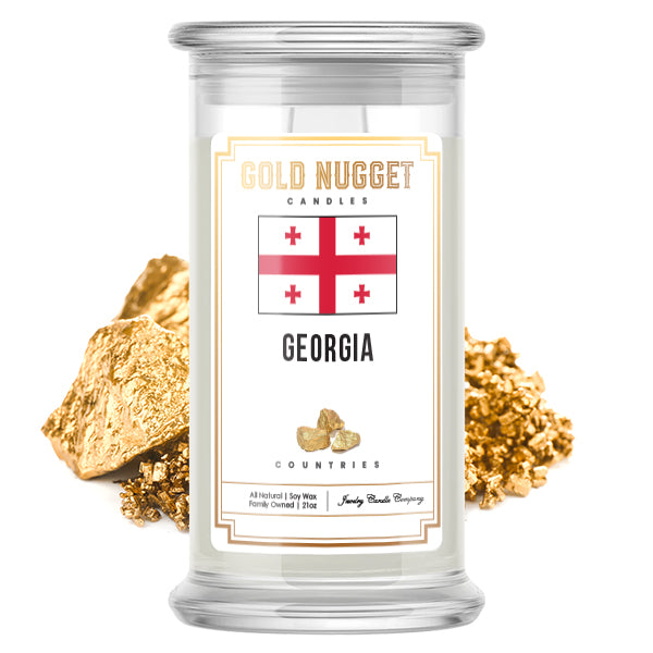 Georgia Countries Gold Nugget Candles
