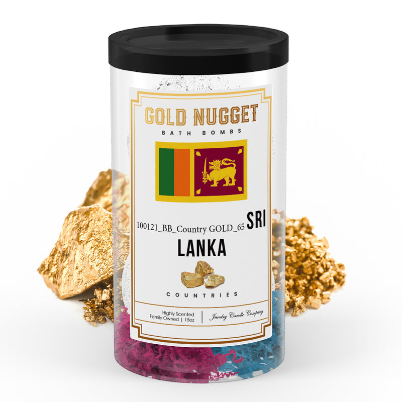 Sri Lanka Countries Gold Nugget Bath Bombs