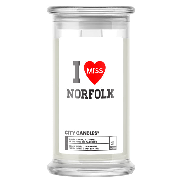 I miss Norfolk City  Candles