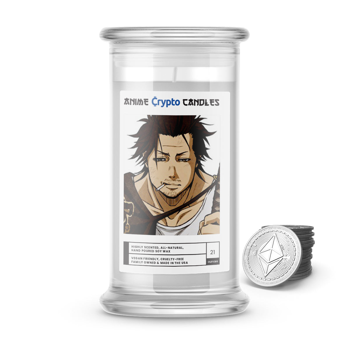 Zaraki, Kenpachi (更木 剣八) - Crypto Anime Candles