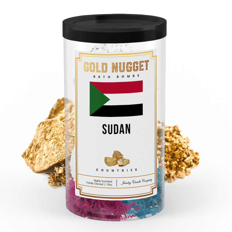 Sudan Countries Gold Nugget Bath Bombs