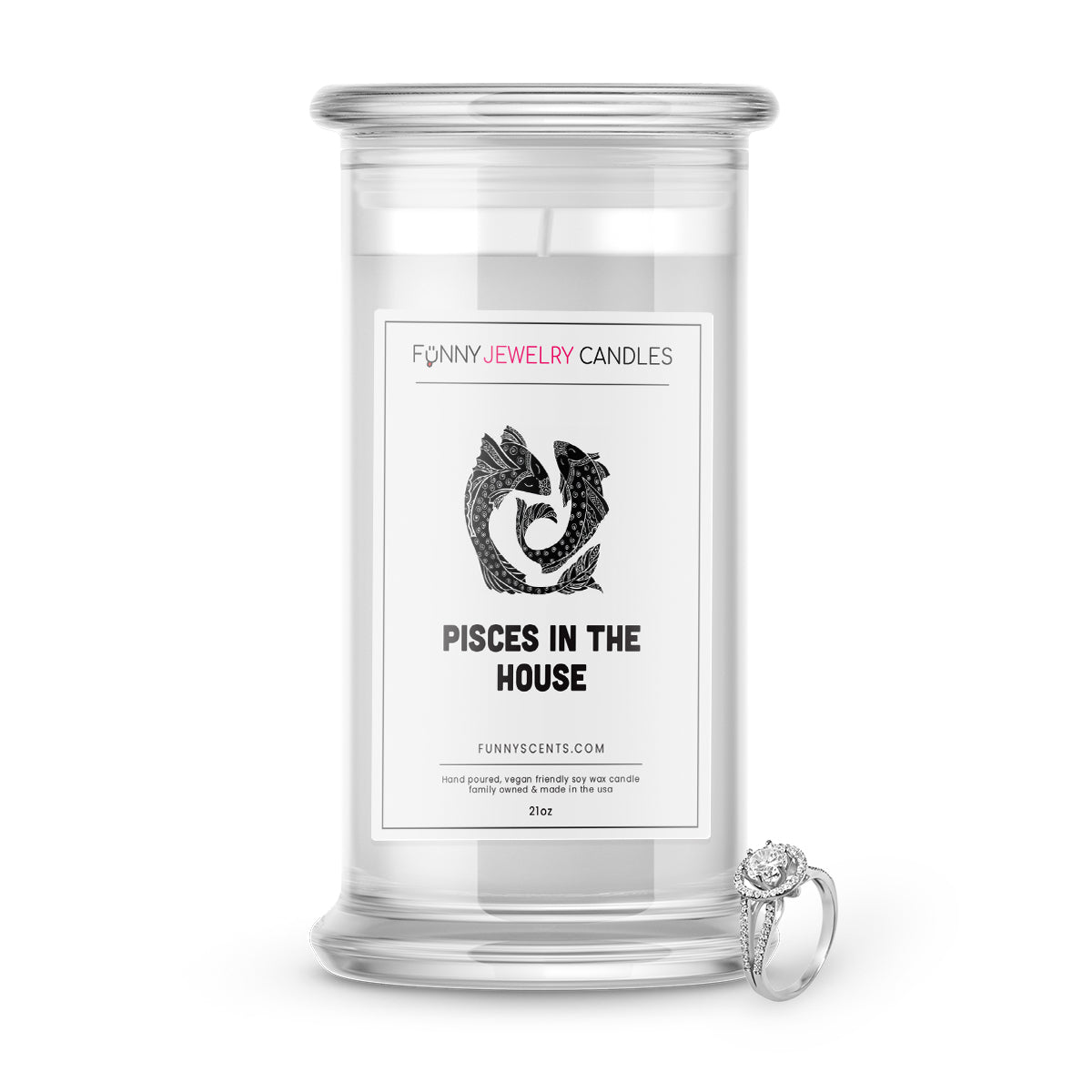 Pisces in the House Jewelry Funny Candles