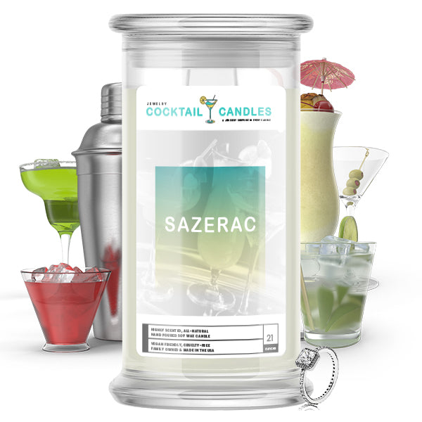 Sazerac Cocktail Jewelry Candle