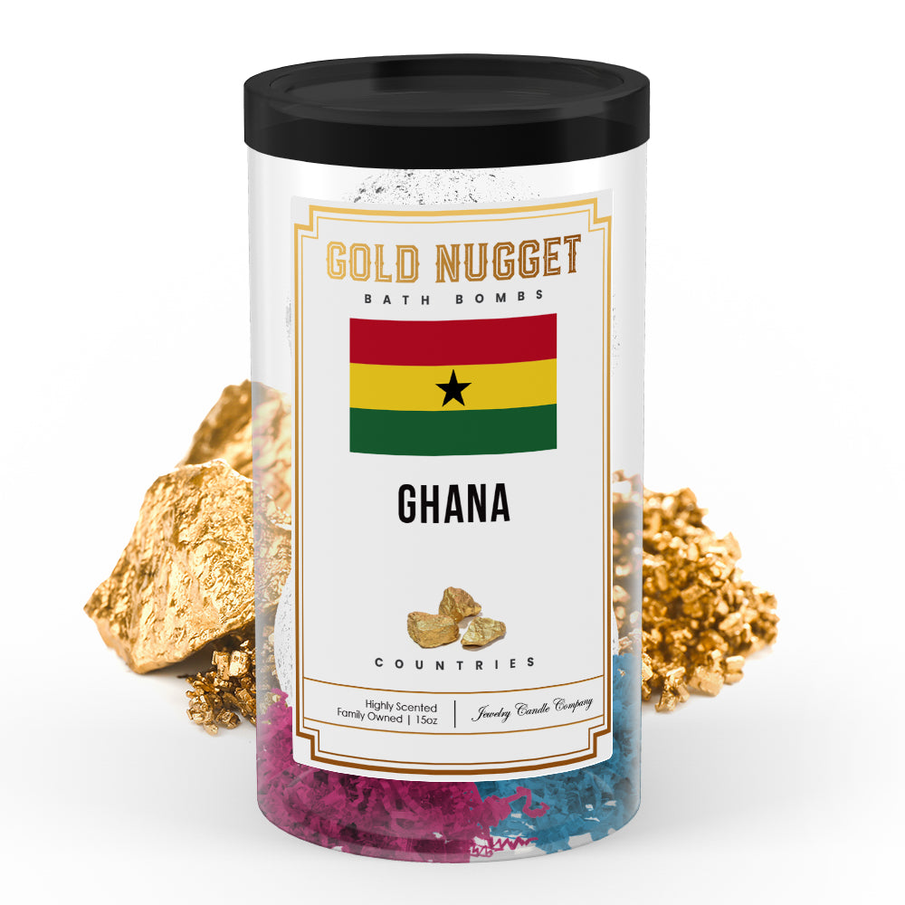 Ghana Countries Gold Nugget Bath Bombs