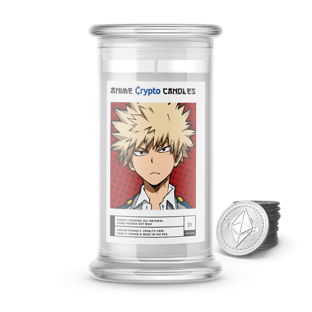 Bakugou, Katsuki (爆豪 勝己)  - Crypto Anime Candles