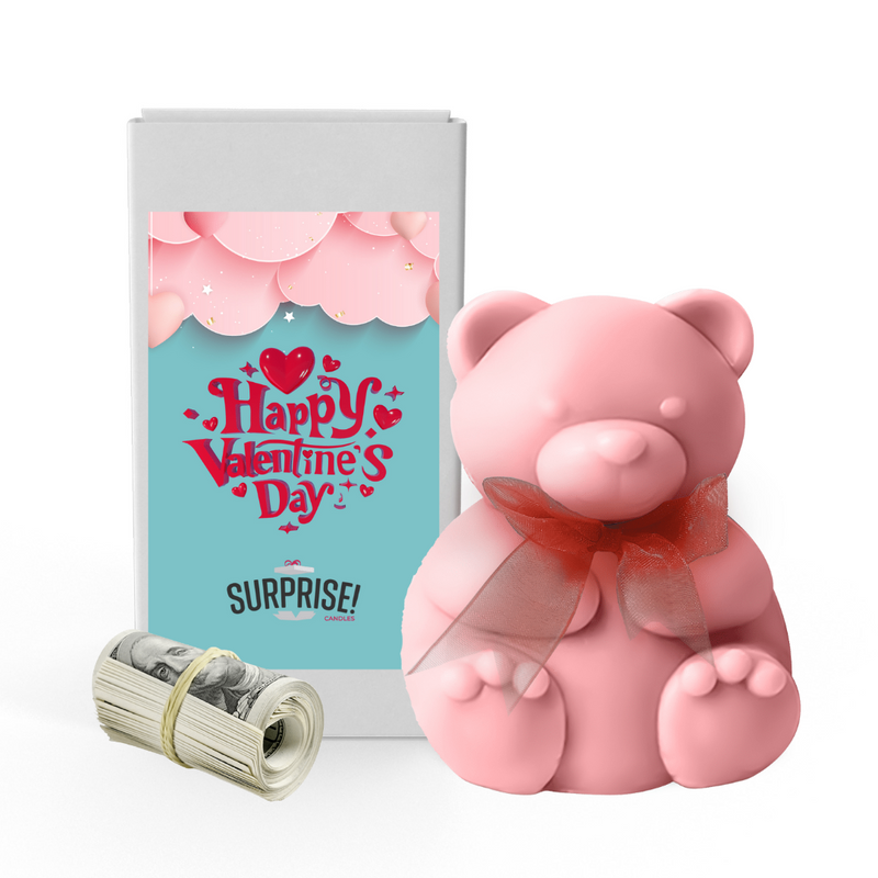 Happy Valentines Days 12 | Valentines Day Surprise Cash Money Bear Wax Melts