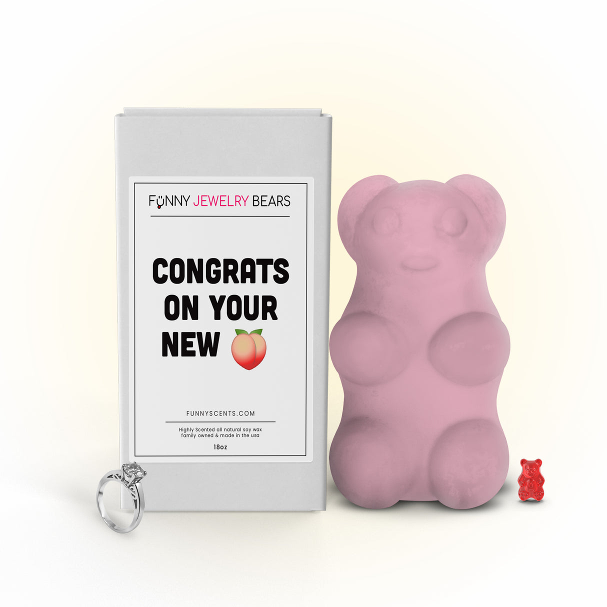 Congrats On Your New Butt Funny Jewelry Bear Wax Melts