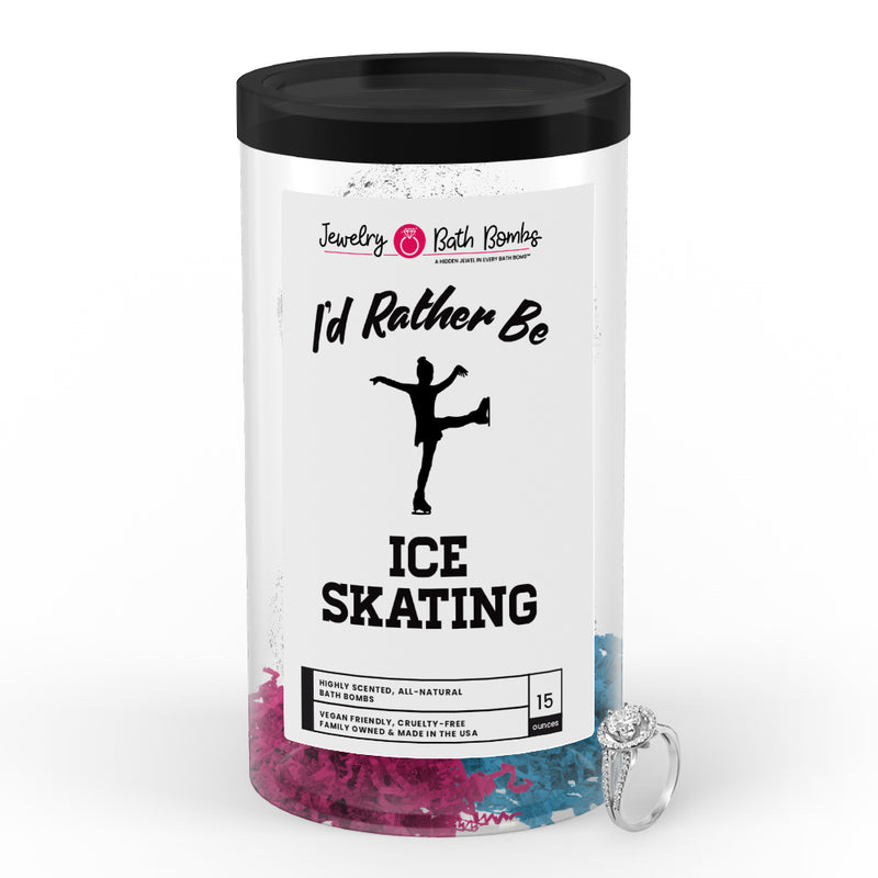 I'd rather be Ice Skating Jewelry Bath Bombs