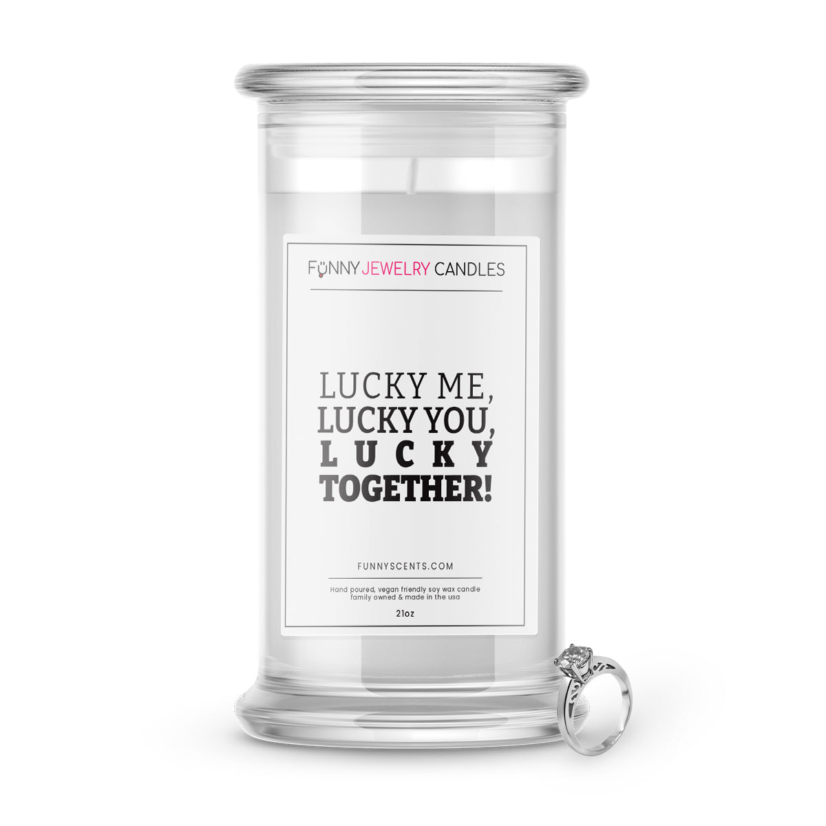 Lucky Me, Lucky You,  Lucky Together! Jewelry Funny Candles