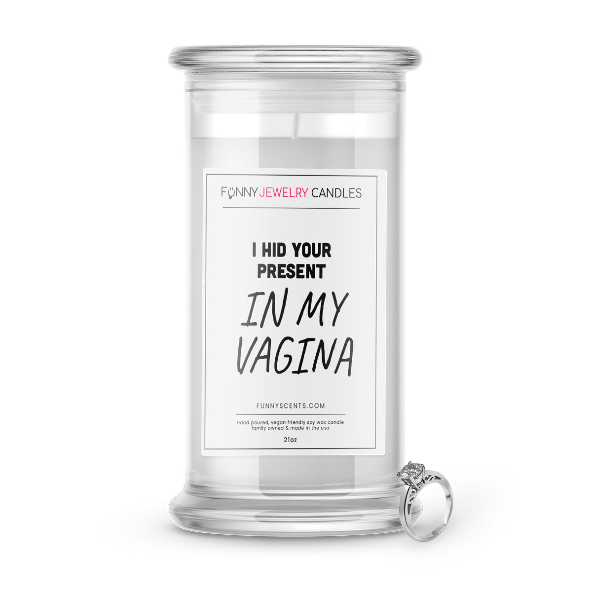 I Hid Your Present In My Vagina Jewelry Funny Candles