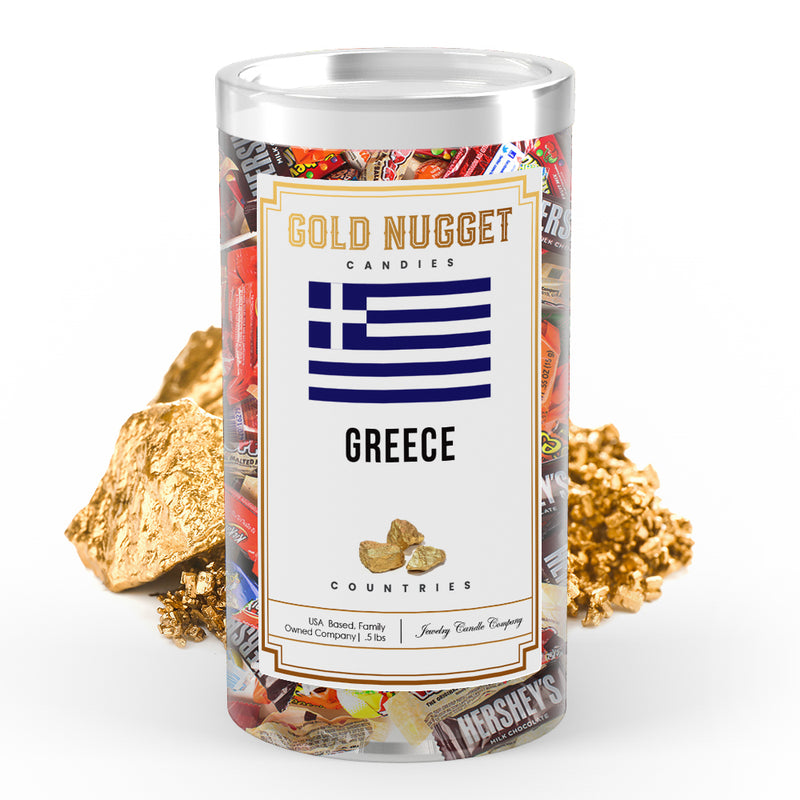 Greece Countries Gold Nugget Candy