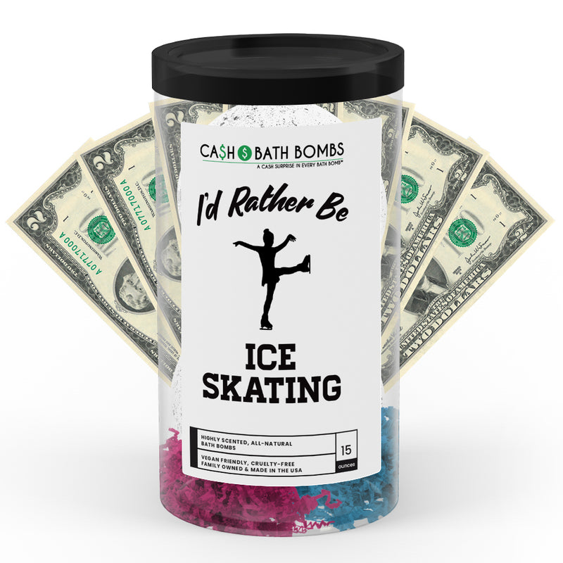I'd rather be Ice Skating Cash Bath Bombs