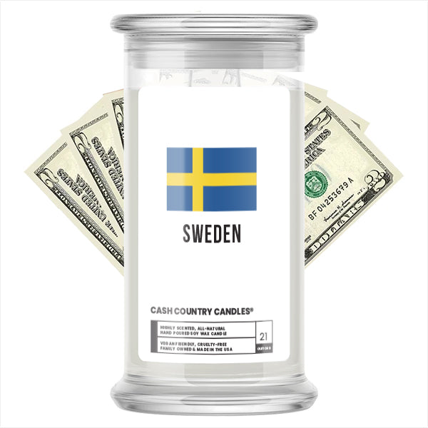 sweden cash candle