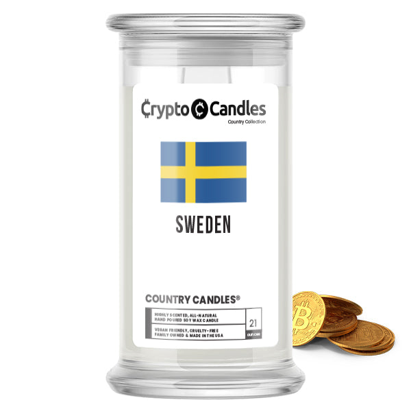 Sweden Country Crypto Candles