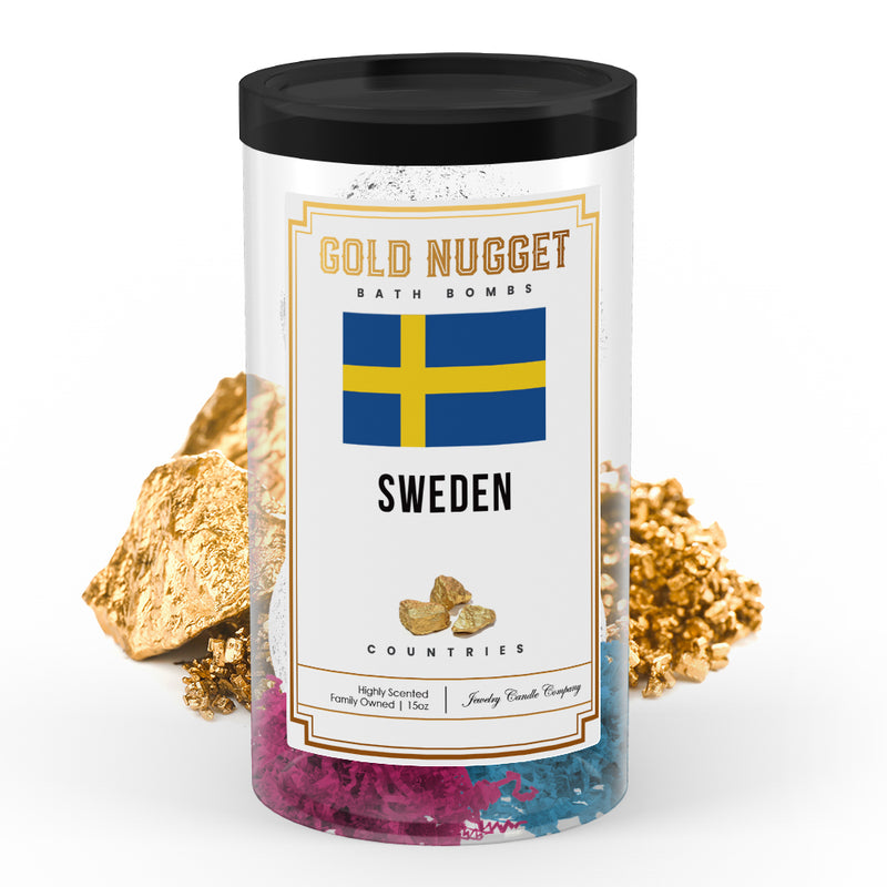 Sweden Countries Gold Nugget Bath Bombs