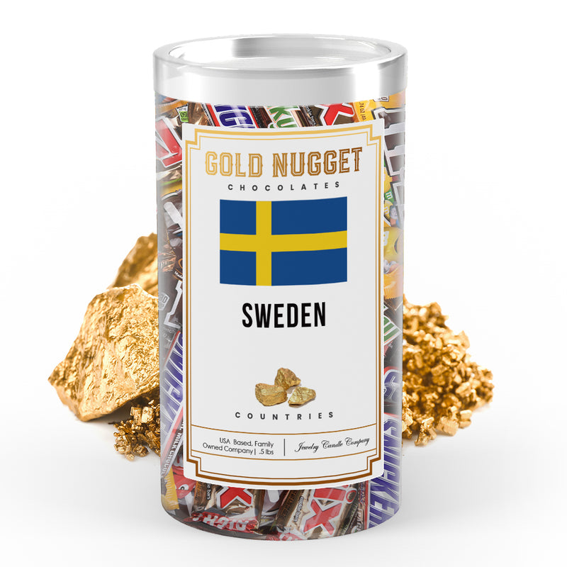 Sweden Countries Gold Nugget Chocolates