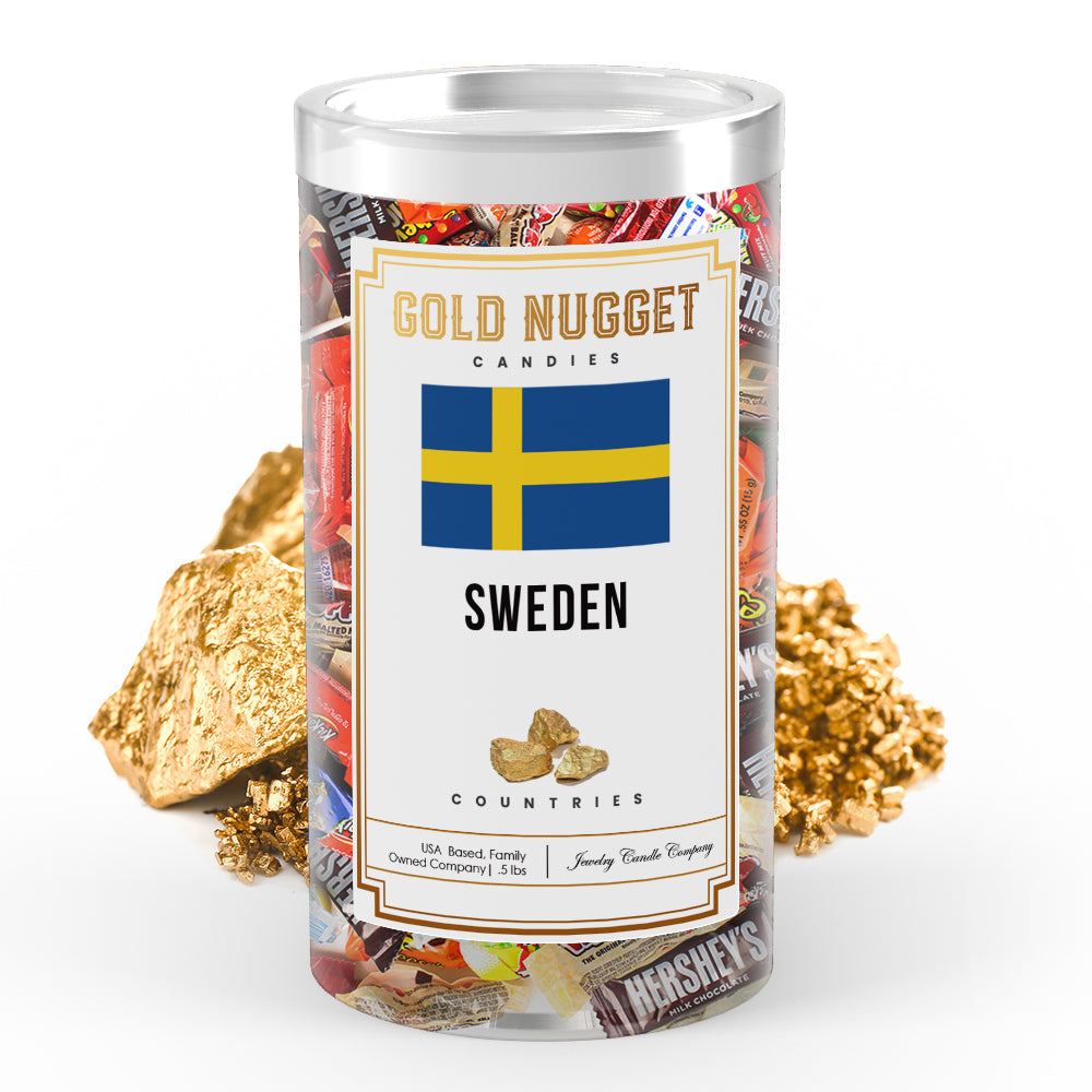 Sweden Countries Gold Nugget Candy