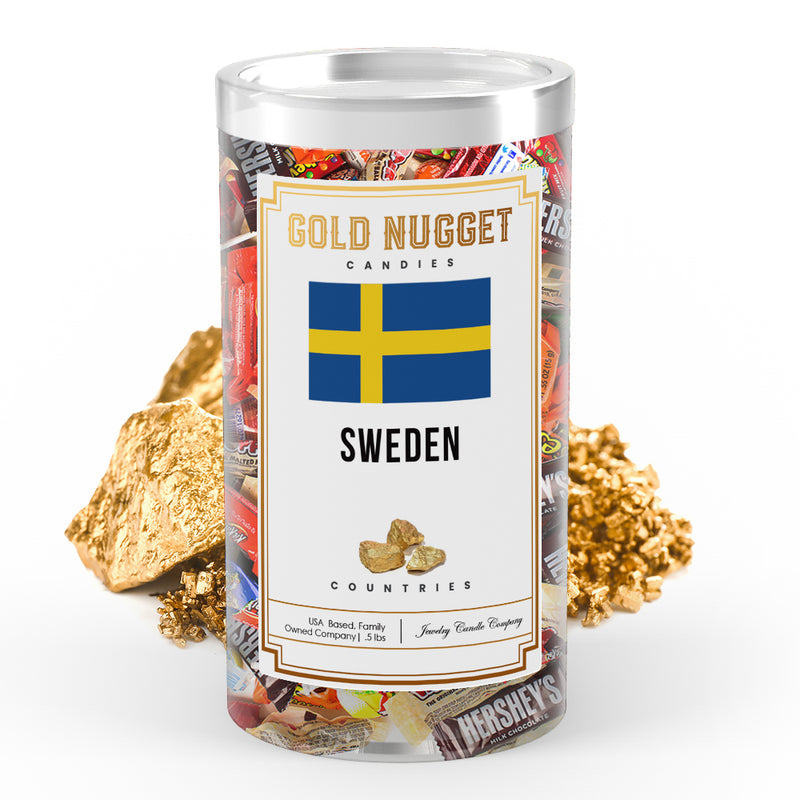 Sweden Countries Gold Nugget Candy