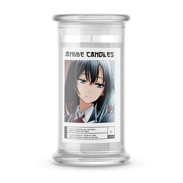 yukinoshita, yukino anime candles