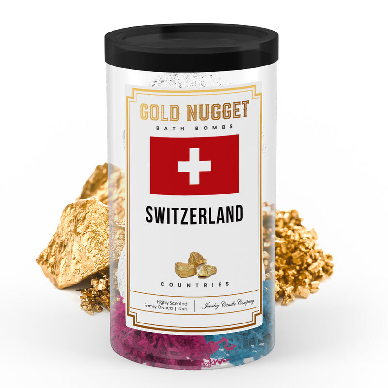 Switzerland Countries Gold Nugget Bath Bombs